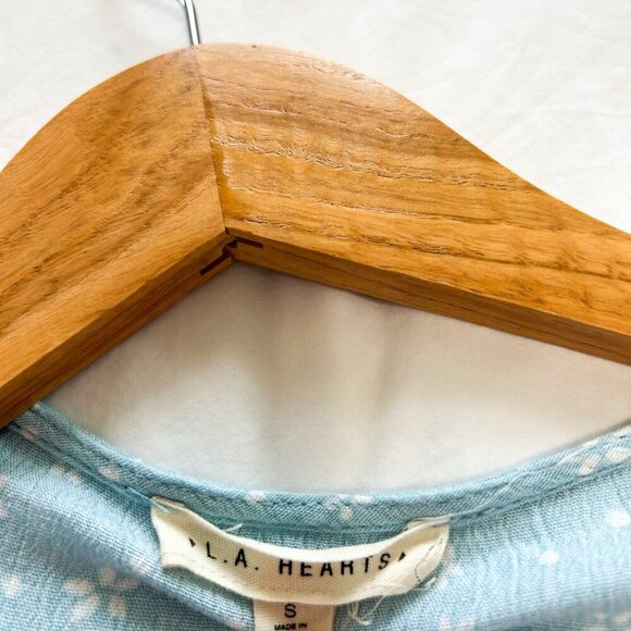 PacSun LA Hearts Blue Floral Bodice Swing Mini Sundress Women’s Size Small - Picture 4 of 6